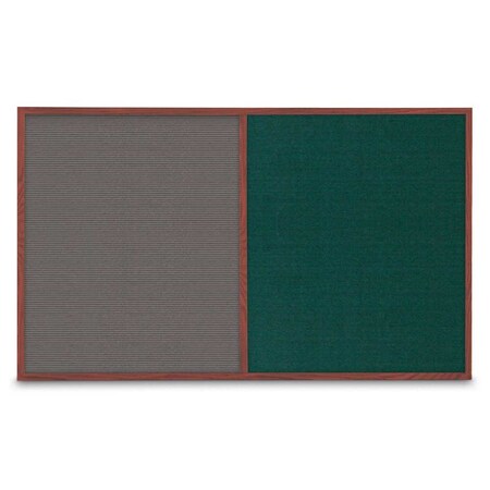 United Visual Products Enclosed Corkboard, 1 Door, 18"x24", 4" Fra UV3400-WHITE-AMETHY
